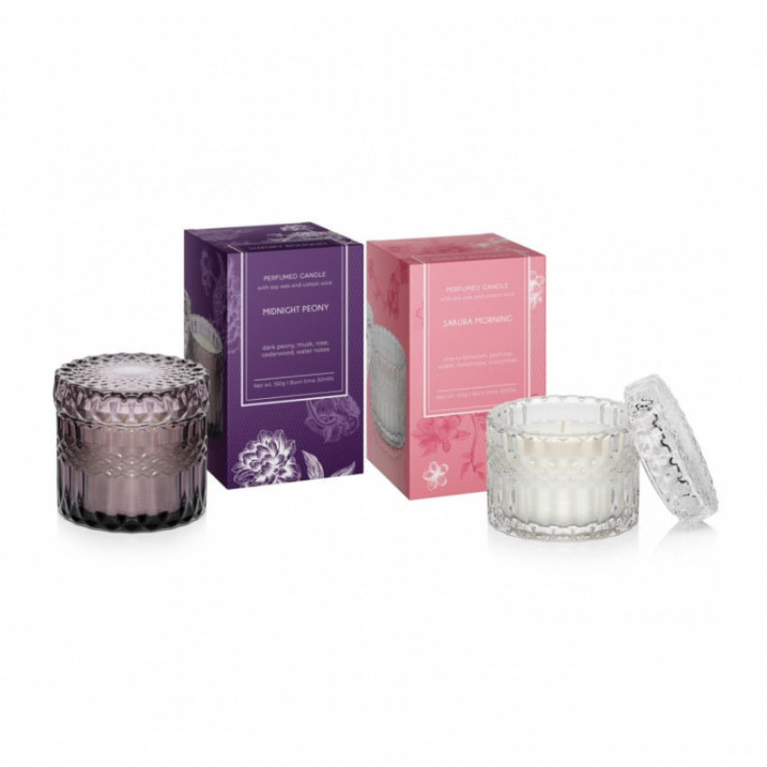 Detail vône sviečky BARTEK Luxury Bouquet v skle